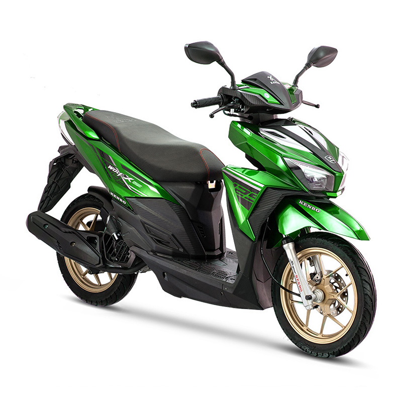 دراجة نارية سكوتر بسعة 150cc ذئبX- بأجهزة ميكانيكية بإضاءة باردة